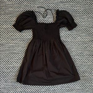 Hill House Athena Black Puff Sleeve Dress